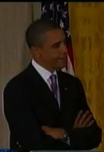Obama arms folded