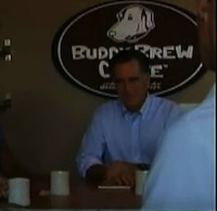 Romney at coffee shop